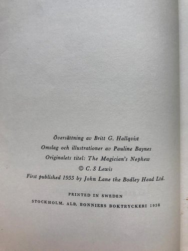 MIN MORBROR TROLLKARLEN C. S. Lewis 1958