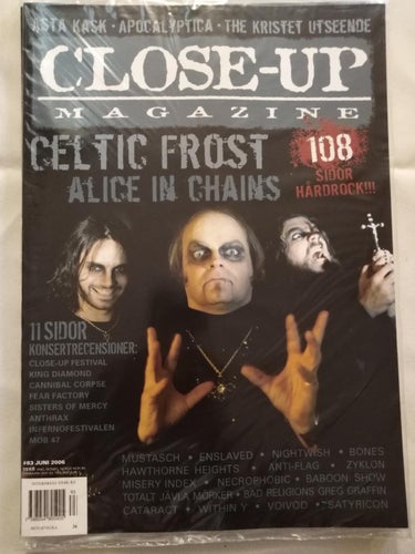 Close Up Magazine 2006 nr 83 Celtic Frost Alice in Chains Cannibal Corpse
