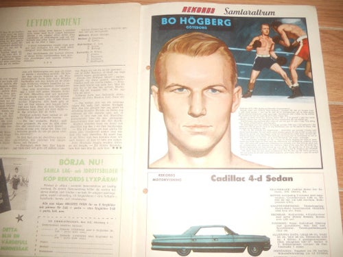 Rekord nr19 1962 Leyton Orient lagbild, Bosse Högberg, Cadillac,