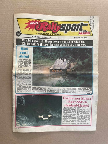 Rallysport / Rally Sport med Rallynytt 1980 nr.13