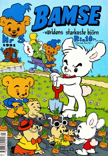 Bamse – världens starkaste björn Serietidning 1991 nr 3 (Oläst arkivex)