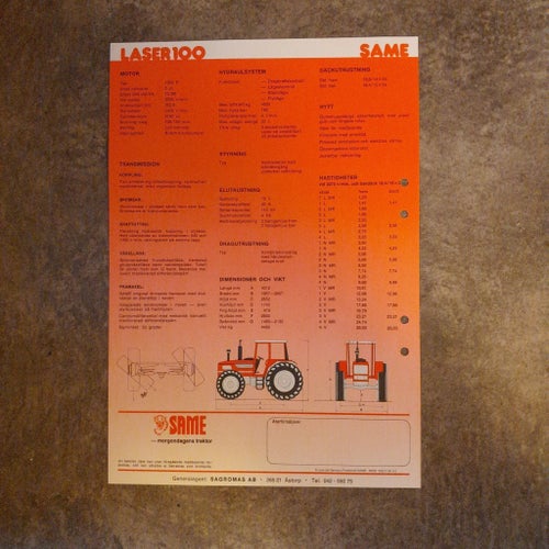 Broschyr SAME Traktor EXPLORER 100