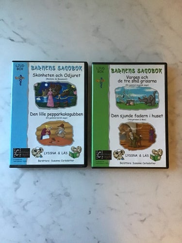 Barnens Sagobok - Skönheten och Odjuret / Den lilla pepparkaksgubben & Vargen