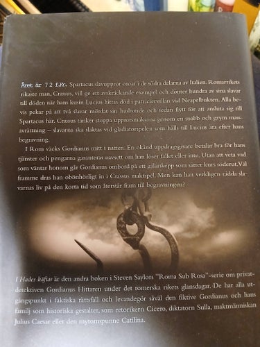 Steven Saylor-I Hades käftar en detektivhistoria från antikens Rom. Inbunden bok