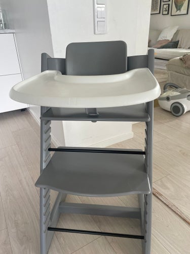 Stokke tripp trapp stol med baby set och bricka