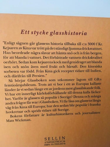 GLASSBOKEN Ett stycke glasshistoria
