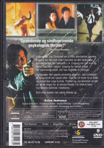DVD / The Watcher / Keanu Reeves, James Spader, Marisa Tomei / Nära nyskick