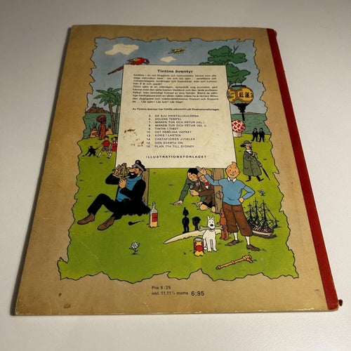 Tintin #14 - Castafiores juveler, 1a upplaga, 1969, bra skick! VG