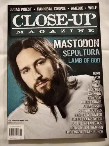 Close Up Magazine 2009 nr 108 Sepultura Mastodon Lamb of God Hanna Hirsch Doro