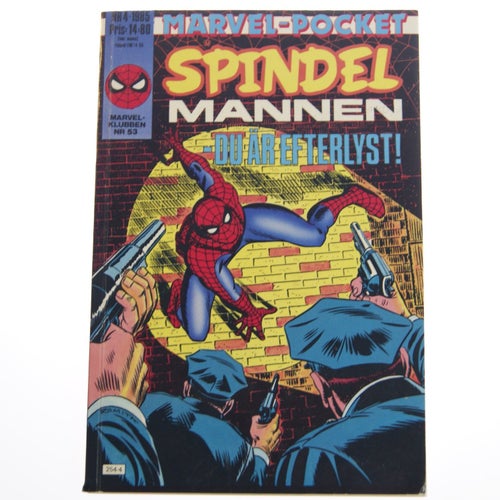 Marvel-pocket NR 5 - 1985 - NR 4 - Spindelmannen - Du är efterlyst!