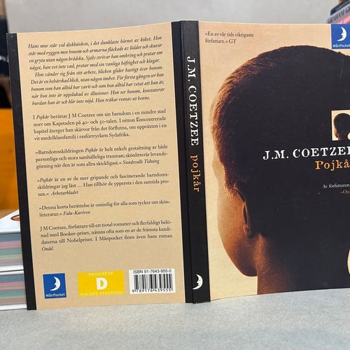 Pojkar scener ur ett liv i provinsen av J. M Coetzee, bok, Very Good plus