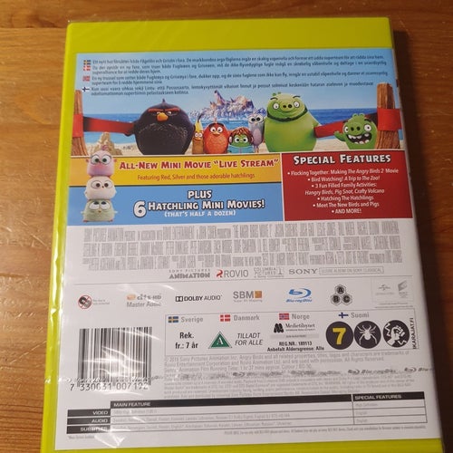 The angry birds movie 2. Inplastad Blu-ray