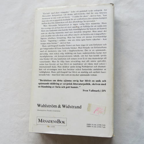 En kalv med eken stångades av Alexander Solzjenitsyn, 1976
