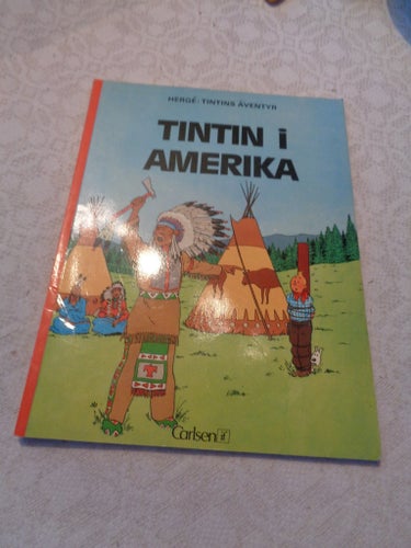Tintin i amerika 1:a upplagan 1975
