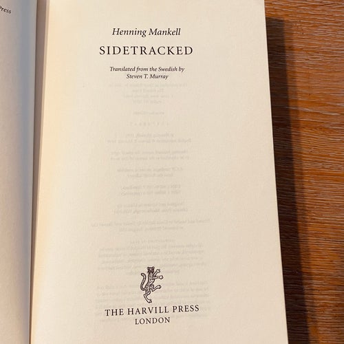 Book – Henning Mankell – Sidetracked