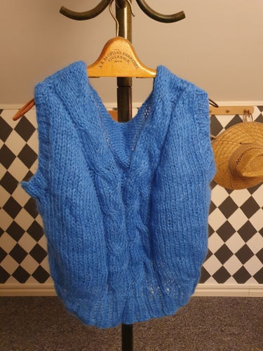 Blå pullover/väst