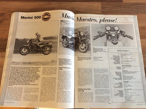 MC NYTT nr 3 1982 MORINI 500,Knattespeedway,Stadioncross,wasp sidovagnscross