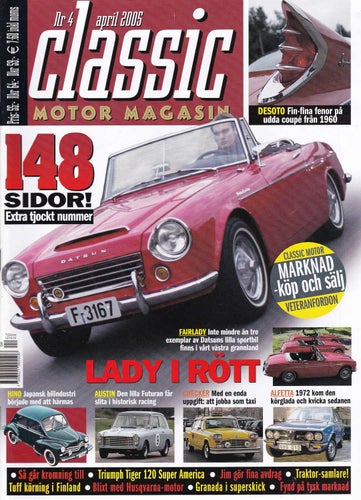 Classic 2005-4 Datsun Fairlady..Alfa Romeo Alfetta..Desoto.Mack