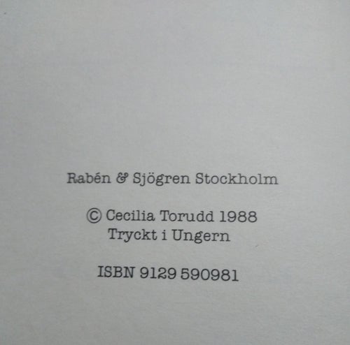 Ensamma mamman Cecilia Torudd. Very Fine plus