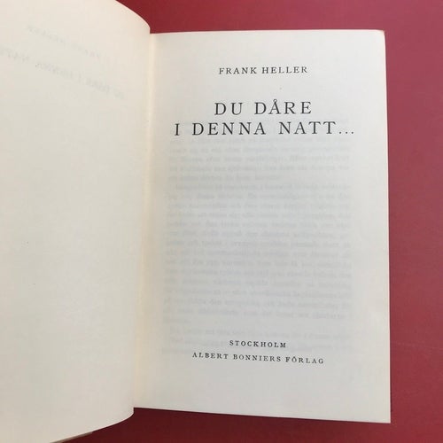 DU DÅRE I DENNA NATT... / KEJSARENS GAMLA KLÄDER Frank Heller 1949
