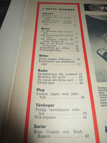 TEKNIK FÖR ALLA NR 6 1961. ROVER 3-LITRE, M.M