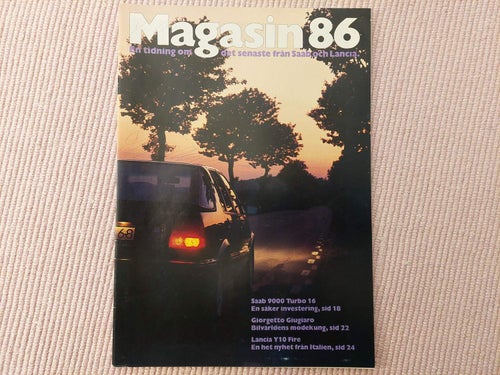 Saab Lancia Magasin 1986 ( alla Saab samt Lancia 600 Prisma Y10)