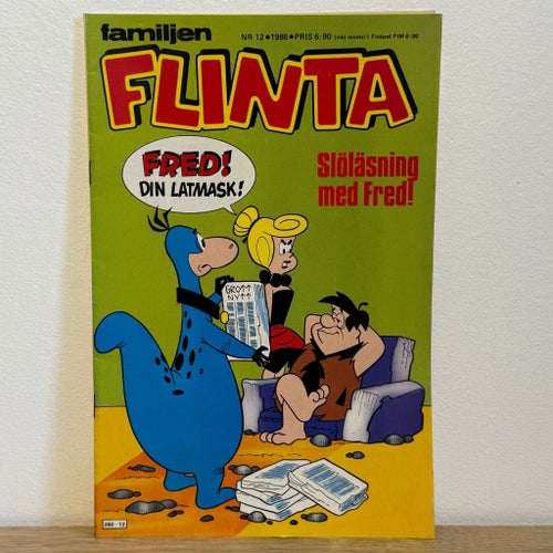 Familjen Flinta nr 12/1986 – Slöläsning med Fred!