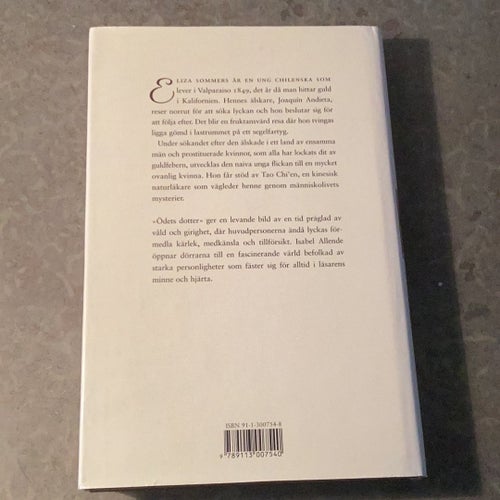 Ödets dotter av Isabel Allende, 1998