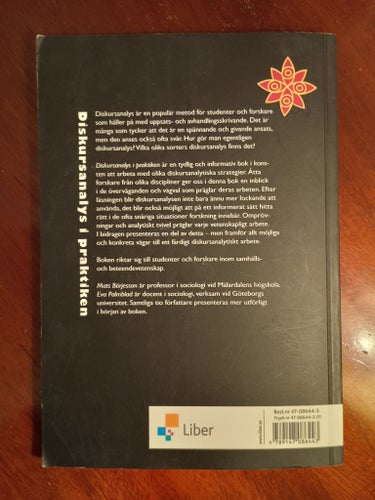 Diskursanalys i praktiken av Mats Börjesson & Eva Palmblad, 2010