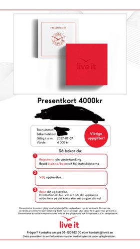Live It presentkort
