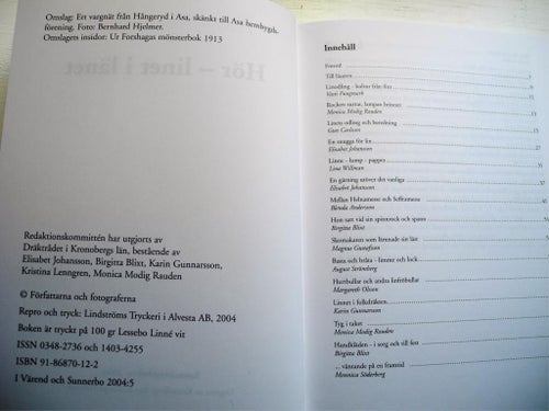 HÖR LINET I LÄNET Kronobergsboken 2004
