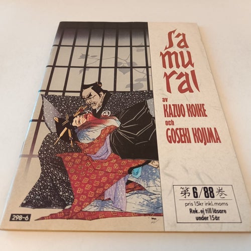 Samurai nummer 6 1988 av Kazuo Koike och Goseki Kojima - Serietidning