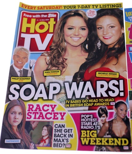 TV Mag/Hot TV/Take 5 British celebrity soap TV bundle-3 magazines-May 2009-NEW