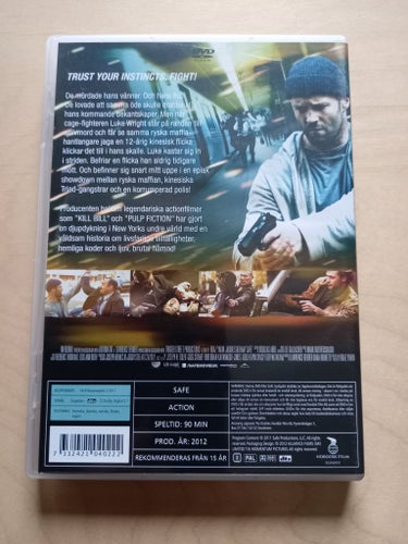 DVD-FILM "SAFE" MED JASON STATHAM FRÅN 2012
