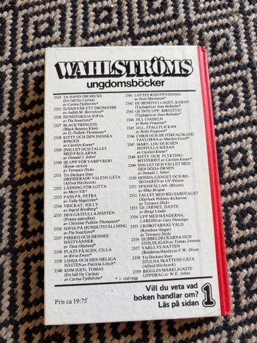Tuffatag Jolly av Ingrid Bredberg, 1984