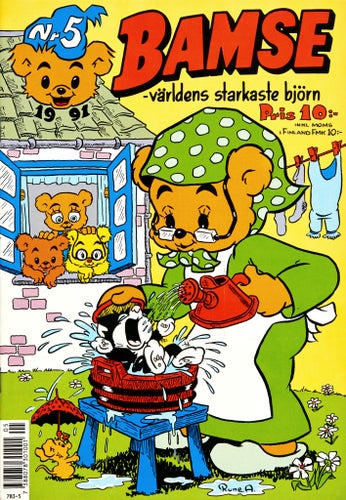 Bamse – världens starkaste björn Serietidning 1991 nr 5 (Oläst arkivex)