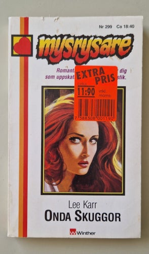 Mysrysare 299 'Onda skuggor' Rysare Thriller Skräck Gammal Pocket Retro