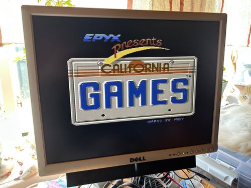 California Games CBM 64 Epyx diskett