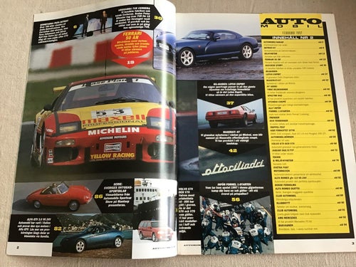 AUTOMOBIL NR 2 1997 FERRARI 50 ÅR,VOLVO ,,JAGUAR XK3,SPECTRE R42,LOTUS,MASERATI