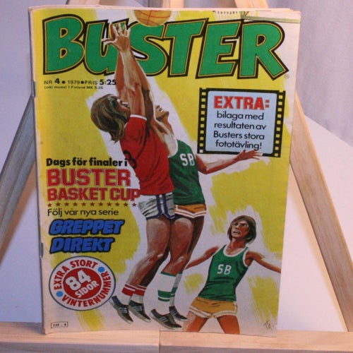 Buster - 1979 - NR 4 - Ny serie Greppet Direkt, Johnny Puma, Knockout Charlie