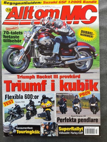 Allt om MC 7/8 2004: Yamaha ZF6S, Honda CBR 600S, Suzuki SV 650S + Burgman 400