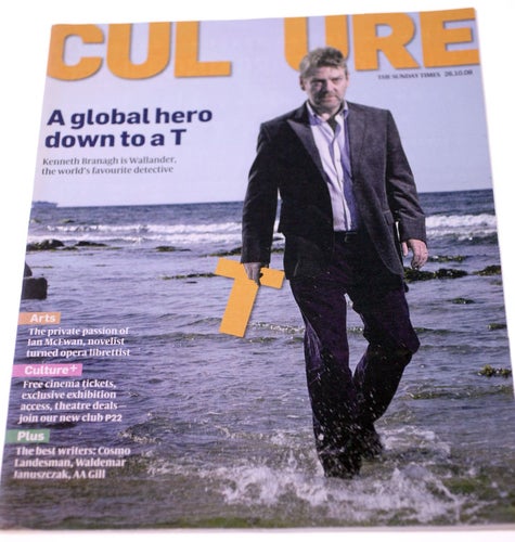 The Sunday Times 'Culture' Magazine-Kenneth Branagh-October 26th 2008-NEW-172g