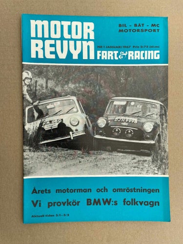 Motorrevyn Fart & Racing 1967 Nr. 1