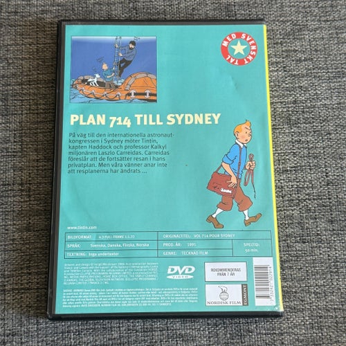 Tintins Äventyr - Plan 714 Till Sydney (DVD) - Svenskt tal