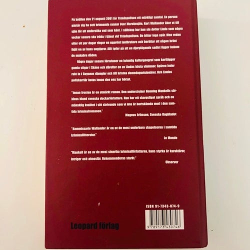 Innan frosten av Henning Mankell, 2002