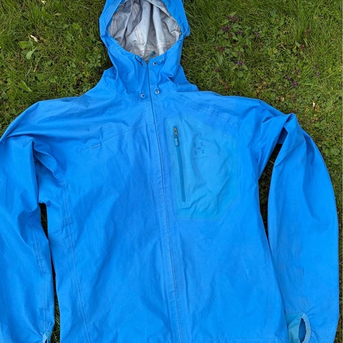 Haglöfs 3lagers Goretex blå skaljacka, storlek L