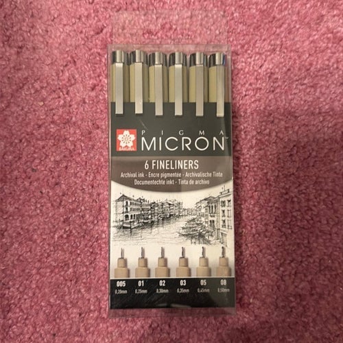 Sakura Pigma Micron Fineliner 6-set