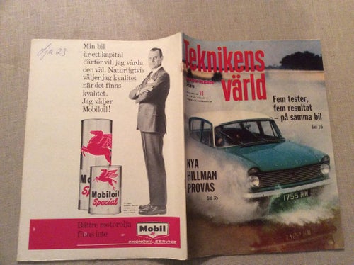 Teknikens Värld Nr 11 1962 Arlanda Väderradar,Alfa Romeo,Hillman,Lustjakt