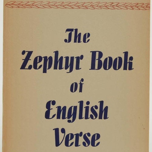 The Zephyr book of English verse / edited by Ebba Dalin