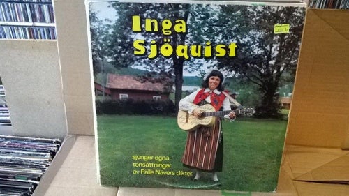 Inga Sjöquist sjunger egna tonsättningar av Pälle Nävers dikter LP
